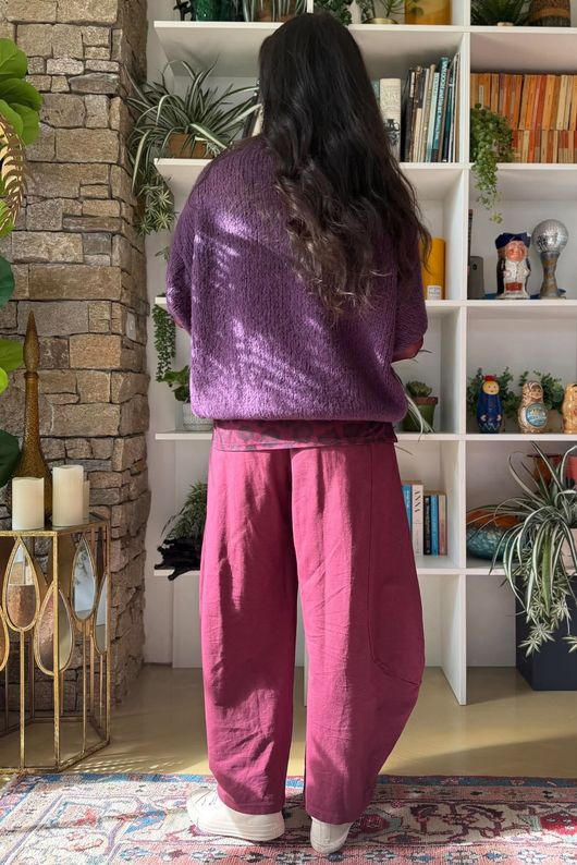Big Softie Cap Sleeve Knit Top Fig